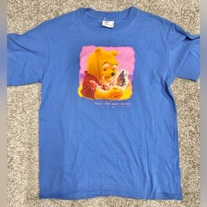VINTAGE DISNEY STORE Pooh Butterfly Short Sleeve Top